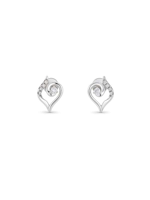 TOMEI Diamond Earrings, White Gold 375