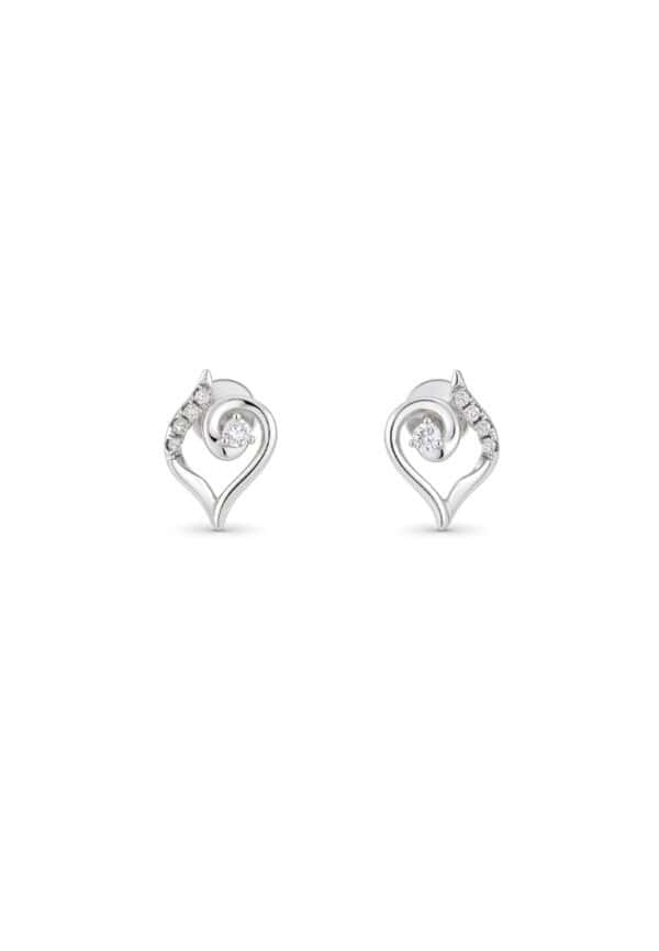 TOMEI Diamond Earrings, White Gold 375