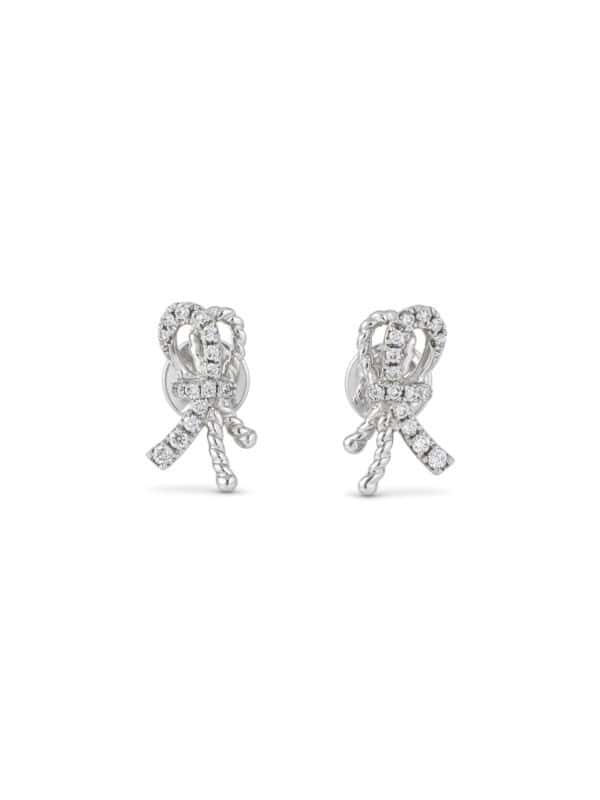 TOMEI Diamond Earrings, White Gold 375