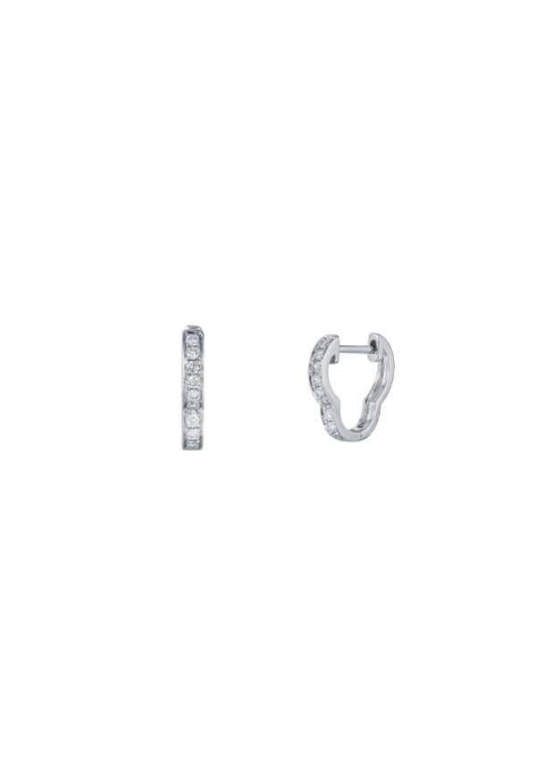 TOMEI Diamond Earrings, White Gold 585