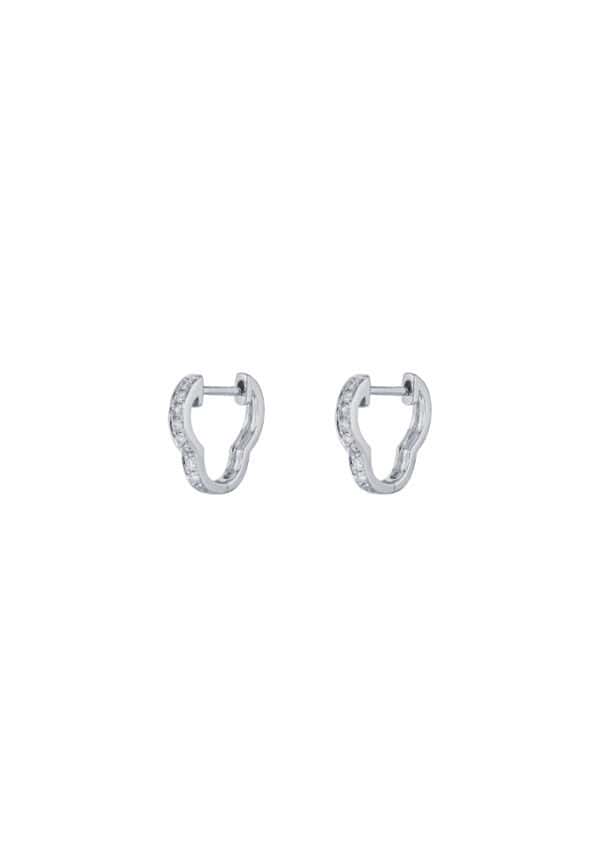 TOMEI Diamond Earrings, White Gold 585
