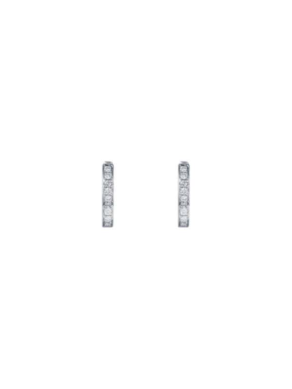 TOMEI Diamond Earrings, White Gold 585