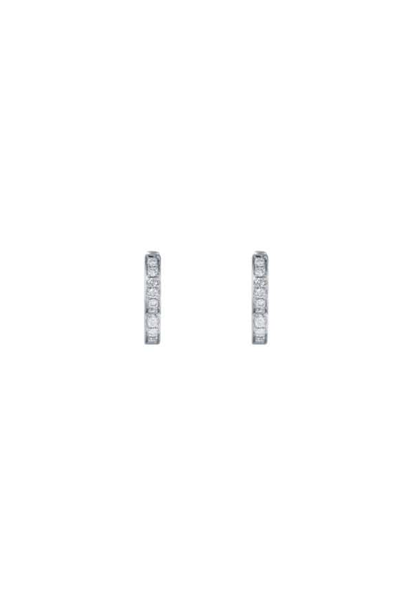 TOMEI Diamond Earrings, White Gold 585