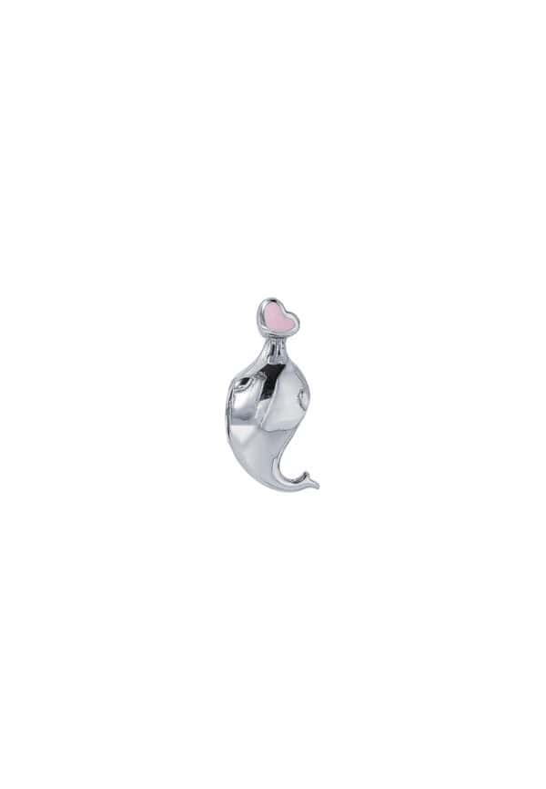 TOMEI Dolphin Charm, White Gold 585