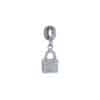TOMEI Padlock Charm, White Gold 585