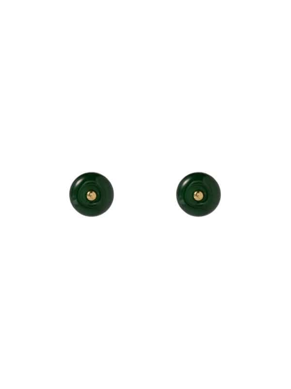 TOMEI Jade Earrings, Yellow Gold 750