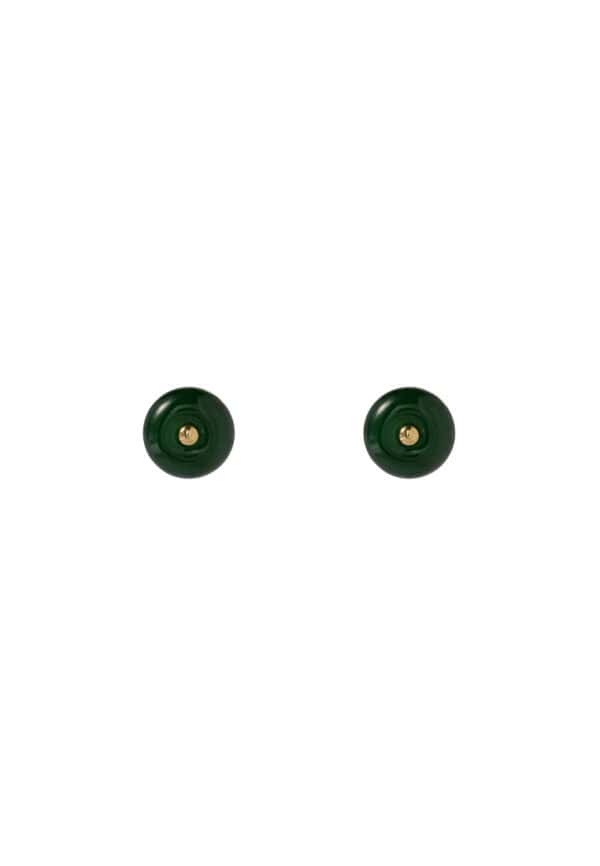 TOMEI Jade Earrings, Yellow Gold 750