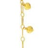 TOMEI Heart-Charms Bracelet, Yellow Gold 916