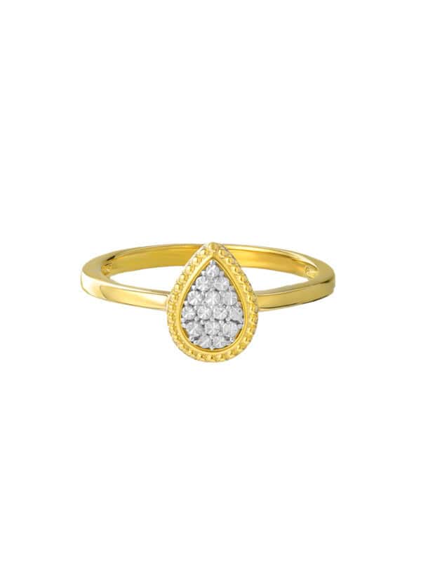 TOMEI Diamond Cut Collection Ring, Yellow Gold 916