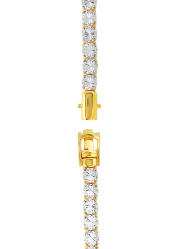 TOMEI Diamond Cut Collection Bracelet, Yellow Gold 916