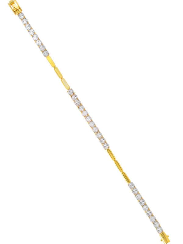 TOMEI Diamond Cut Collection Bracelet, Yellow Gold 916
