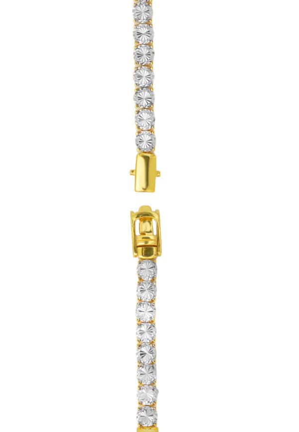 TOMEI Diamond Cut Collection Bracelet, Yellow Gold 916