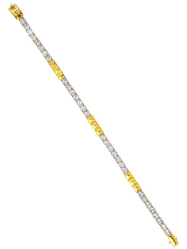 TOMEI Diamond Cut Collection Bracelet, Yellow Gold 916