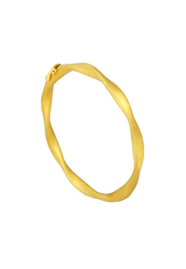 TOMEI Twist Bangle, Yellow Gold 916