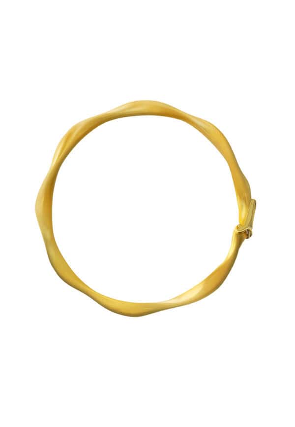 TOMEI Twist Bangle, Yellow Gold 916