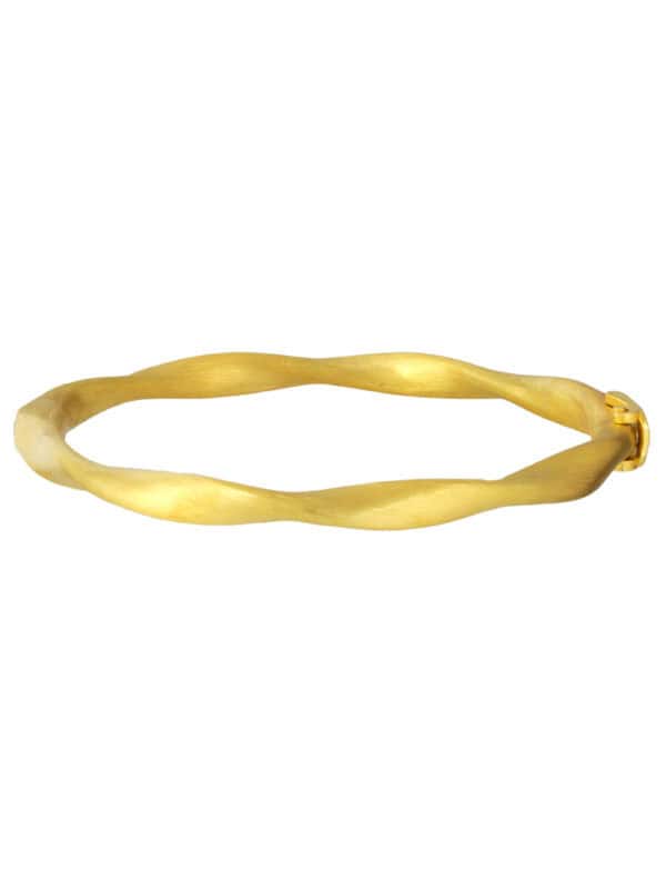 TOMEI Twist Bangle, Yellow Gold 916