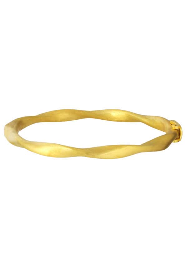 TOMEI Twist Bangle, Yellow Gold 916