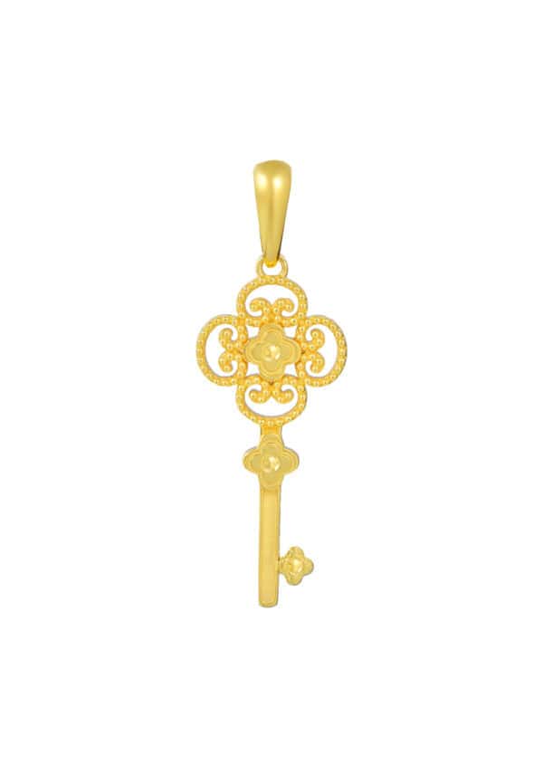 TOMEI Key Pendant, Yellow Gold 916