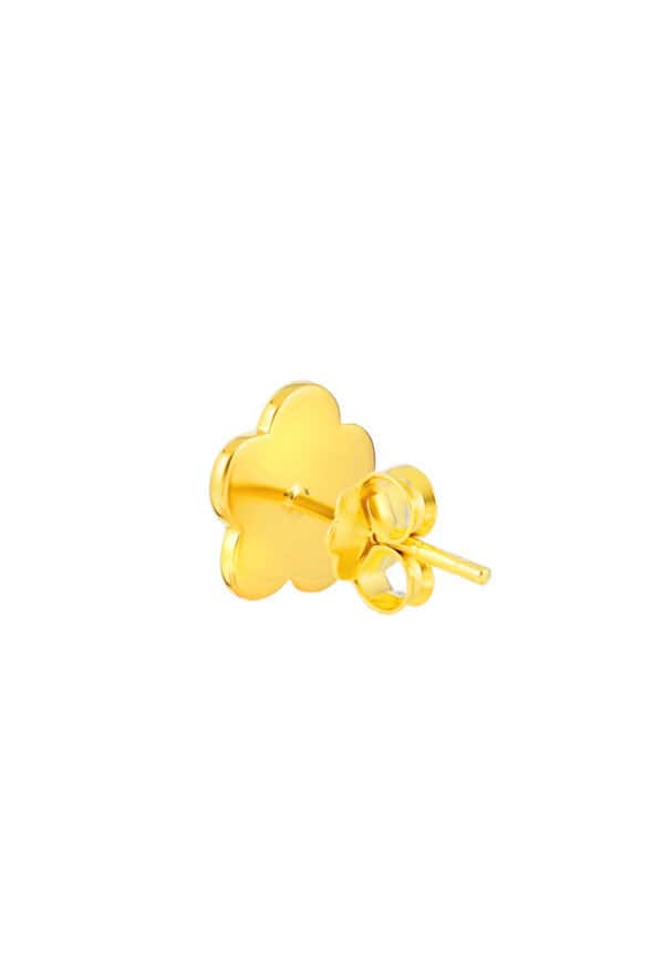 TOMEI Flower Earrings, Yellow Gold 916