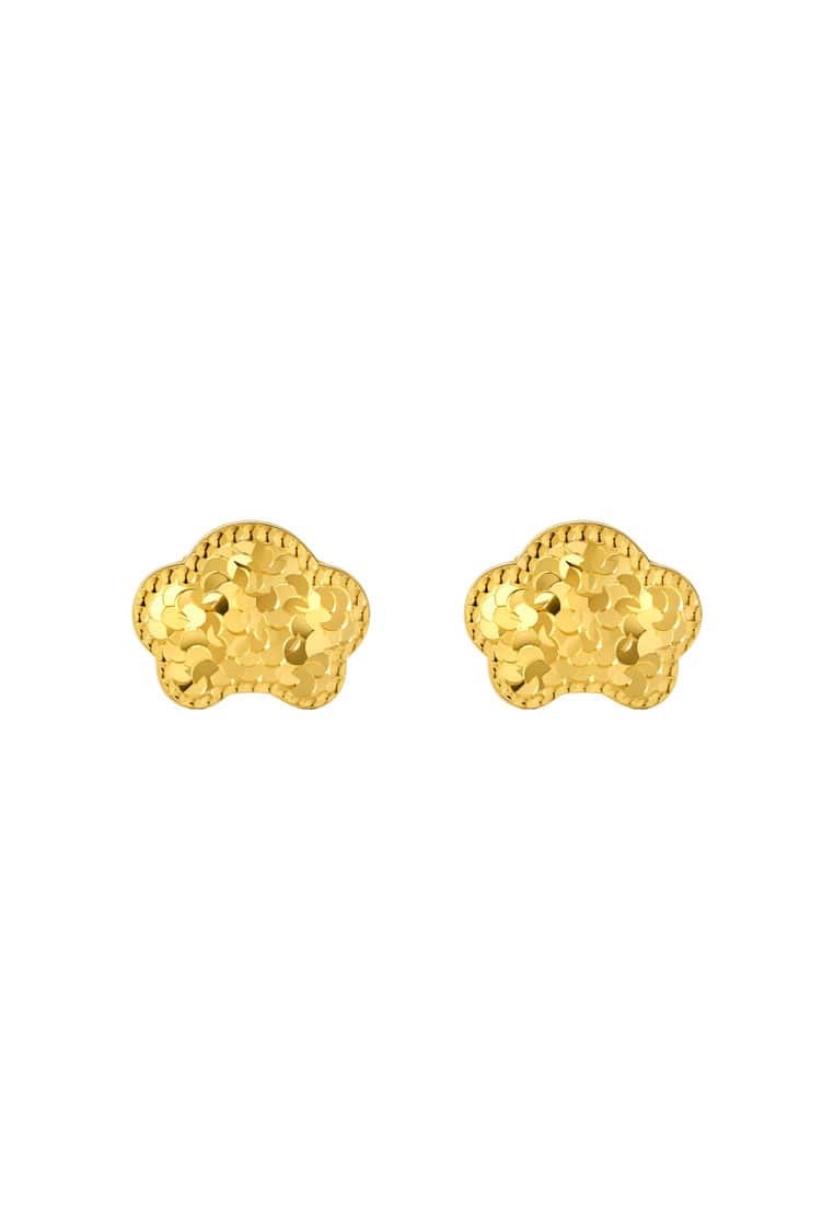 TOMEI Earrings, Yellow Gold 916