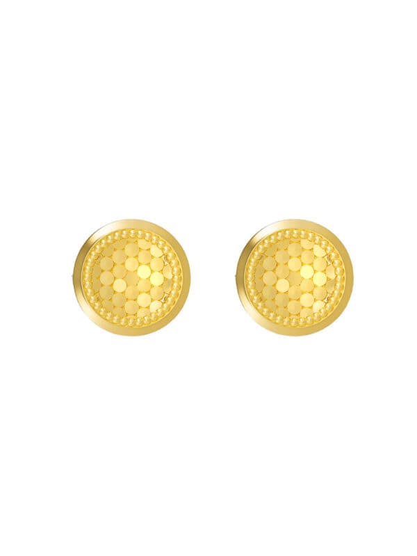 TOMEI Circle Earrings, Yellow Gold 916