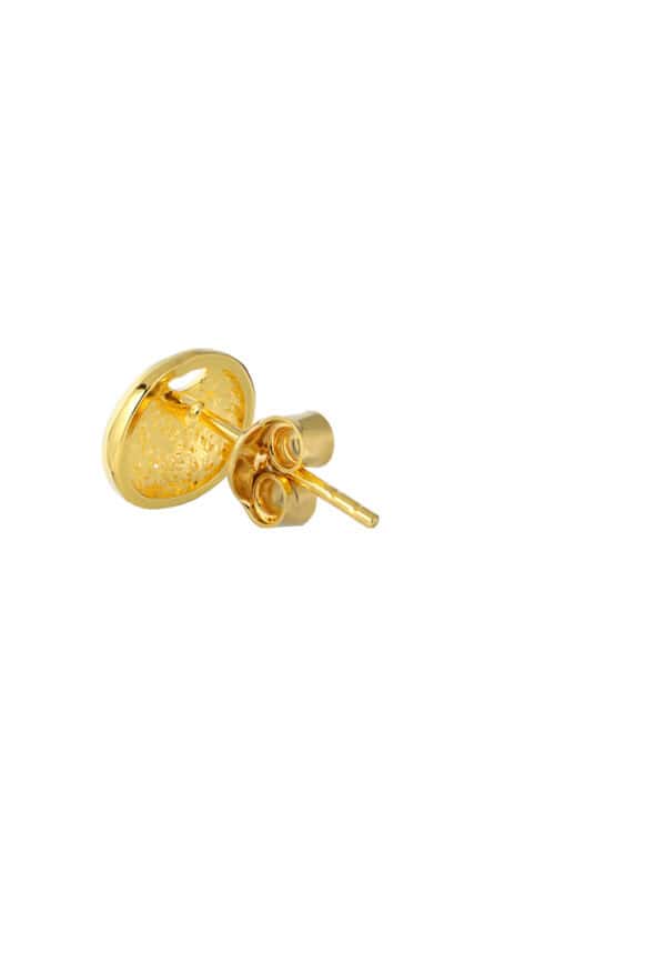TOMEI Fu-Zi Bag Earrings, Yellow Gold 916