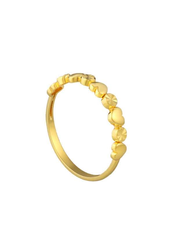TOMEI Love Ring, Yellow Gold 916