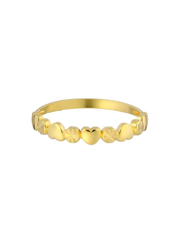 TOMEI Love Ring, Yellow Gold 916