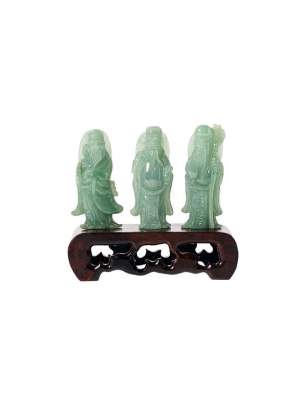 TOMEI Jadeite I Three Star Gods of Fortune, Prosperity and Longevity【福禄寿三星】