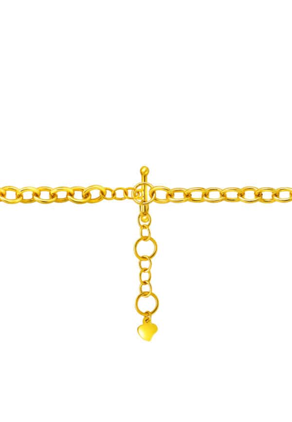 TOMEI Smile Emoji Bracelet, Yellow Gold 999