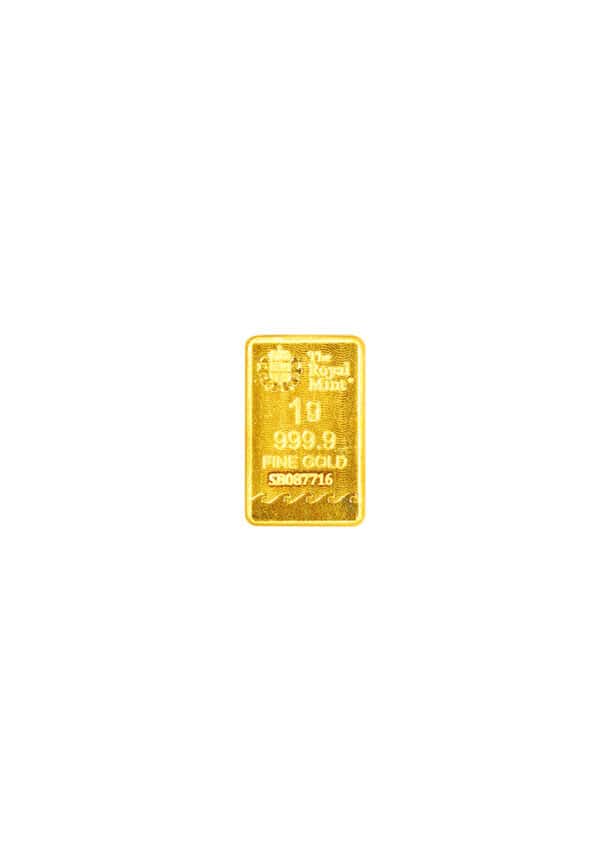 TOMEI The Royal Mint Britannia Gold Bar  I 1G I Fine Gold 9999