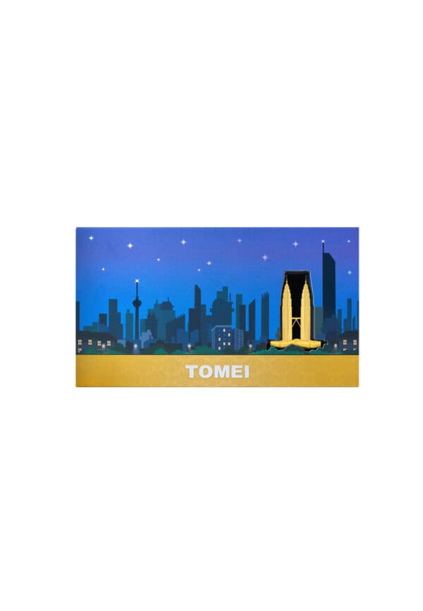 TOMEI Twin Tower Gold Wafer 0.1G, Yellow Gold 9999
