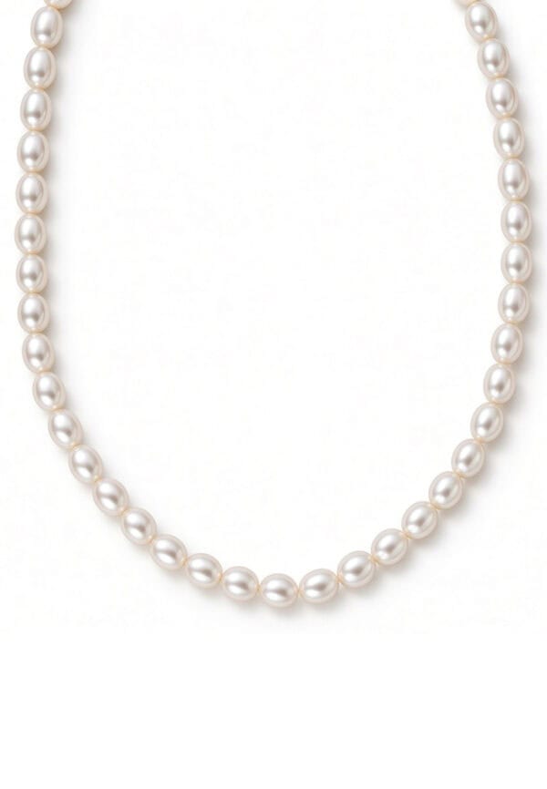 TOMEI Pearlfect Love Single Strand White Pearl Necklace