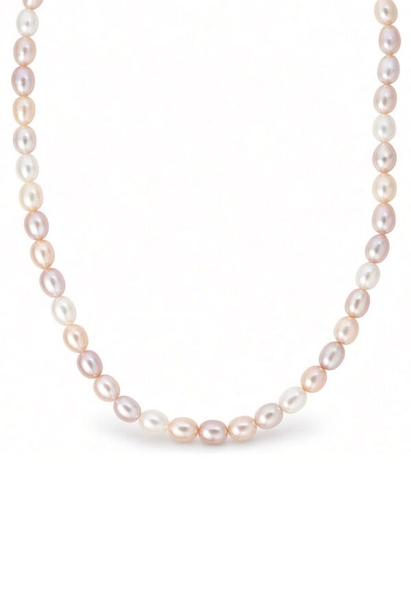 TOMEI Pearlfect Love Single Strand Pink Pearl Necklace