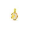 TOMEI Dual-Tone Pendant, Yellow Gold 916/22K