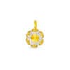 TOMEI Dual-Tone Pendant, Yellow Gold 916/22K