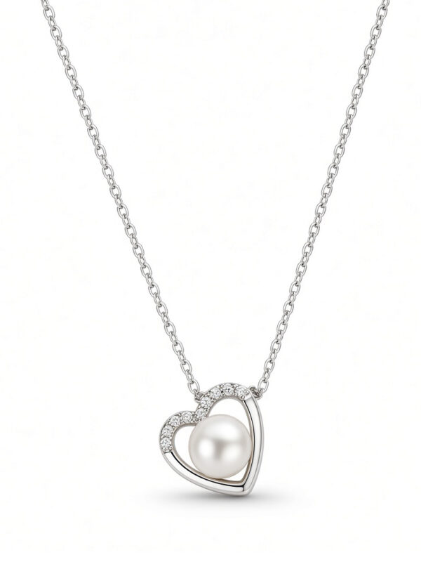 TOMEI Blissful Collection Pearl Necklace, White Gold 585/14K