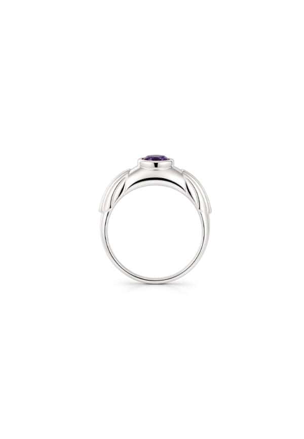 1Tomei_0060_3758-A_2.png TOMEI Homme Series, Birthstone Silver Ring