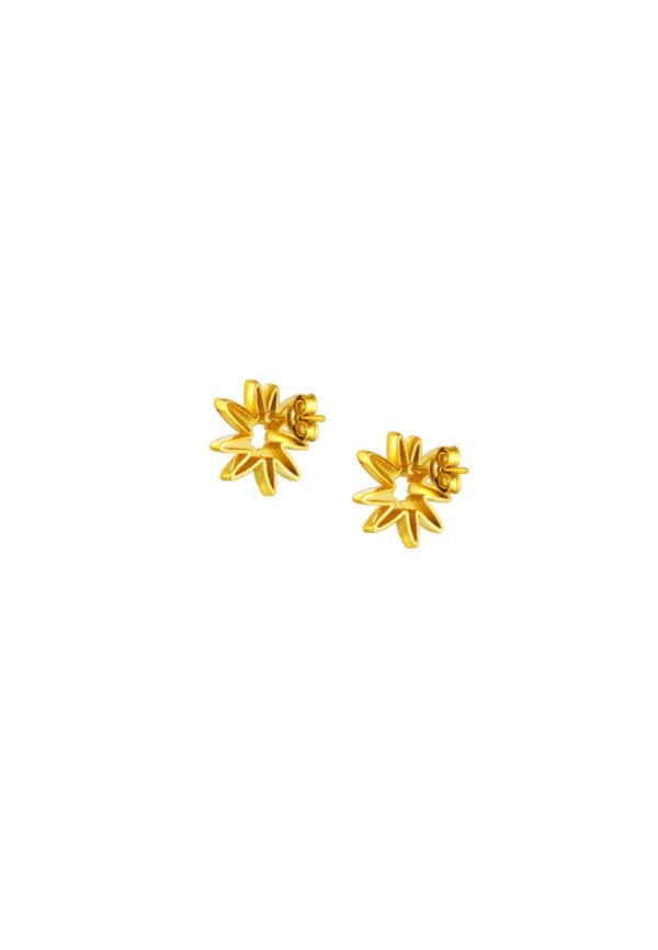 TOMEI Sri Puteri Collection Earrings, Yellow Gold 916/22K