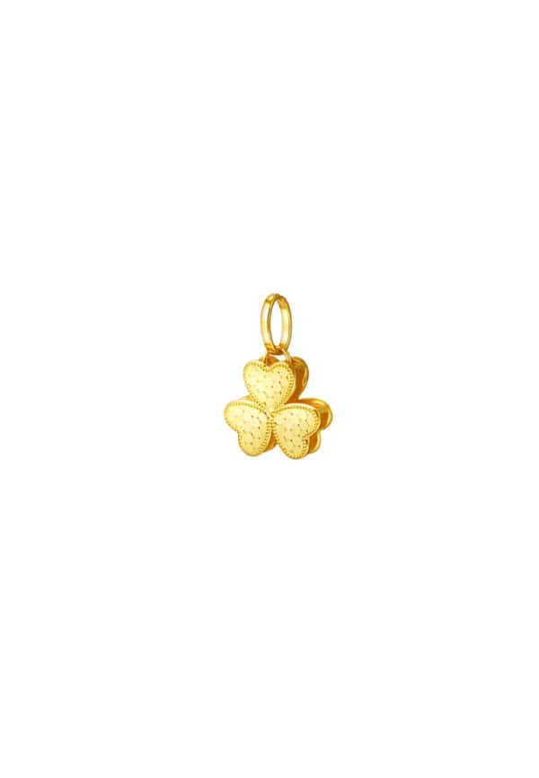 TOMEI Lusso Italia Clover Pendant, Yellow Gold 916/22K