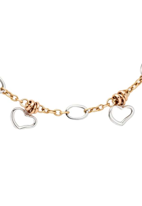 TOMEI Tri-Tone Bracelet, White Yellow Rose Gold 585/14K