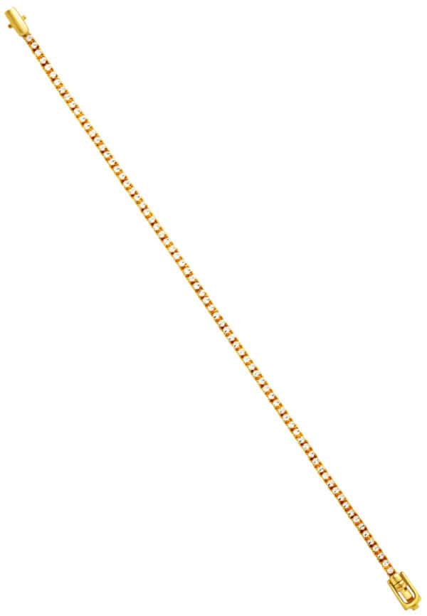 TOMEI Diamond Cut Collection Bracelet, Yellow Gold 916/22K