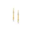 TOMEI Lusso Italia Earrings, Yellow Gold 916/22K