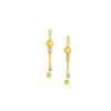 TOMEI Lusso Italia Earrings, Yellow Gold 916/22K
