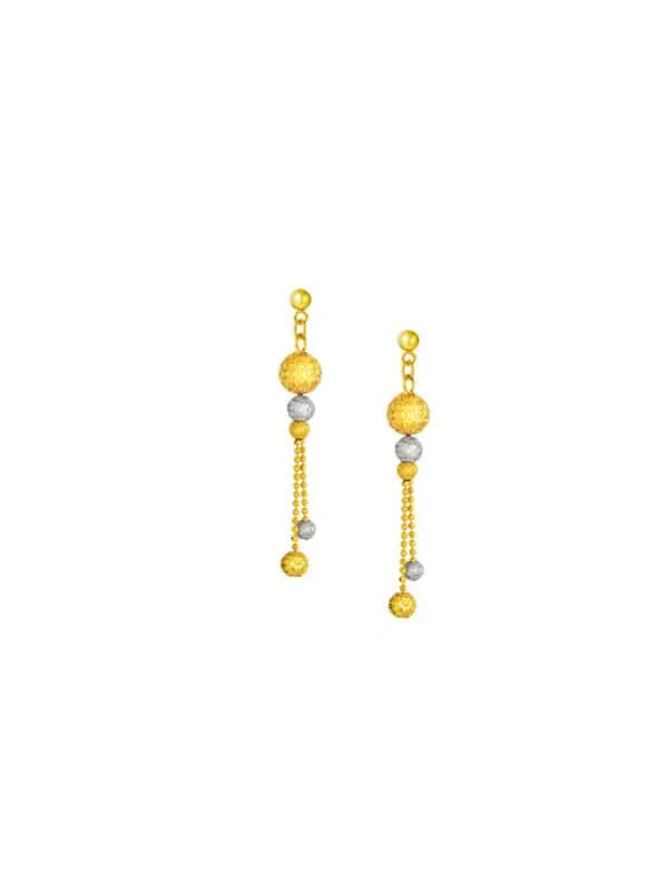 7636098-9361-8906367-1.jpg TOMEI Lusso Italia Earrings, Yellow Gold 916/22K
