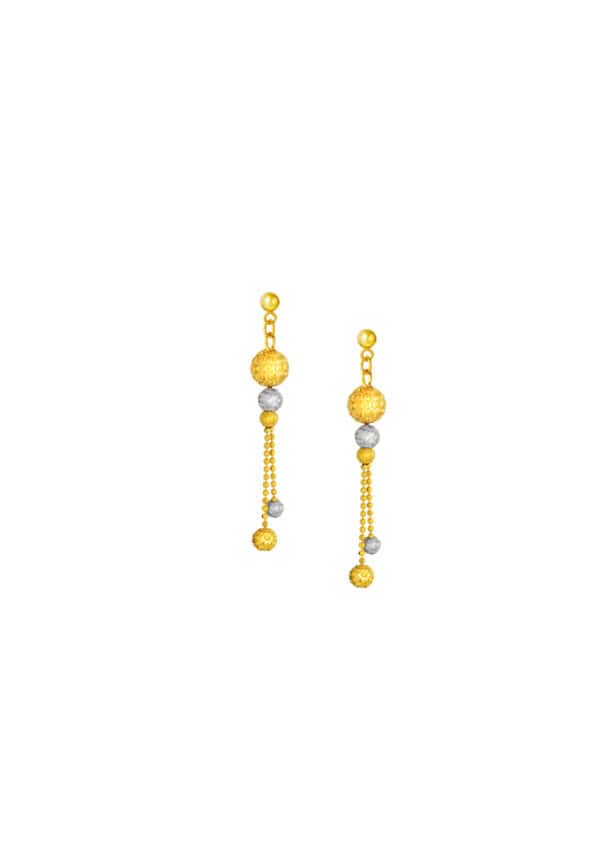 TOMEI Lusso Italia Earrings, Yellow Gold 916/22K