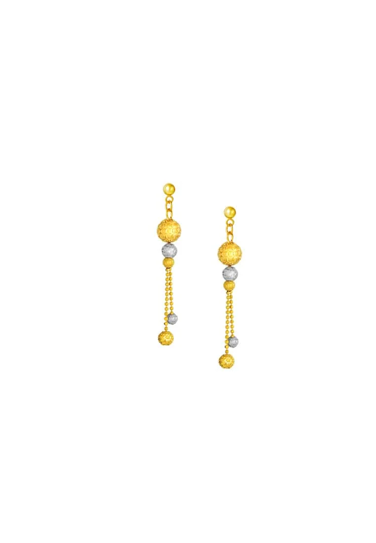 TOMEI Lusso Italia Earrings, Yellow Gold 916/22K