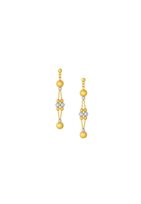 TOMEI Lusso Italia Earrings, Yellow Gold 916/22K