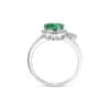 TOMEI Emerald Ring, White Gold 750/18K