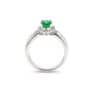 TOMEI Emerald Ring, White Gold 750/18K